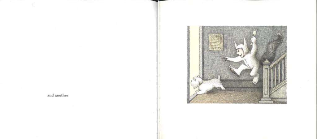 Page of Where the Wild Things Are. Text reads "and another."